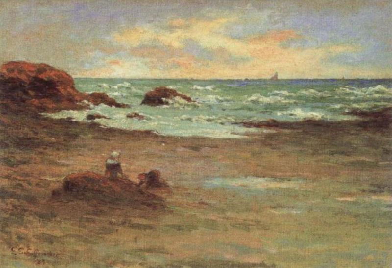 Emile Schuffenecker Coucher de soleil a Concarneau